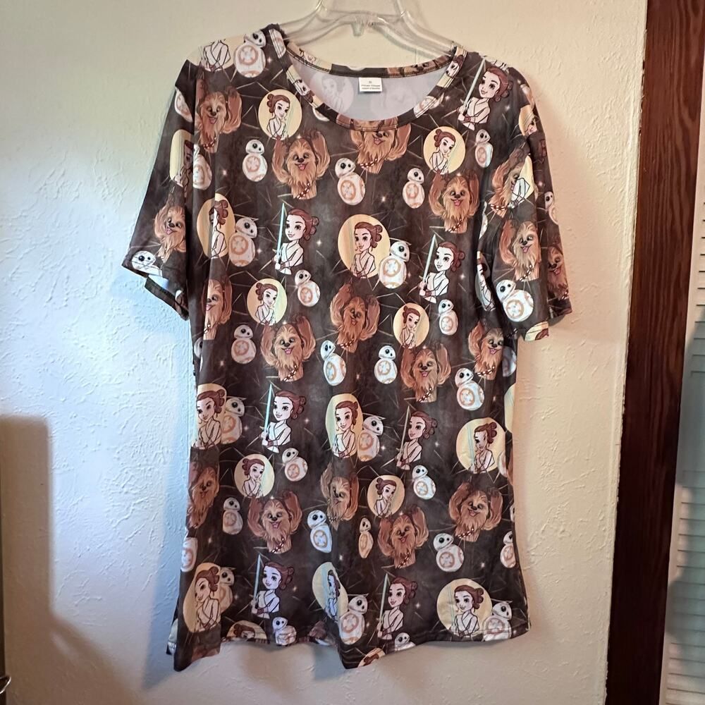 Star Wars, Rey, BB8 & Chewy Tunic Top Size XL